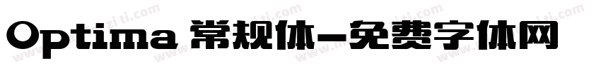 Optima 常规体字体转换